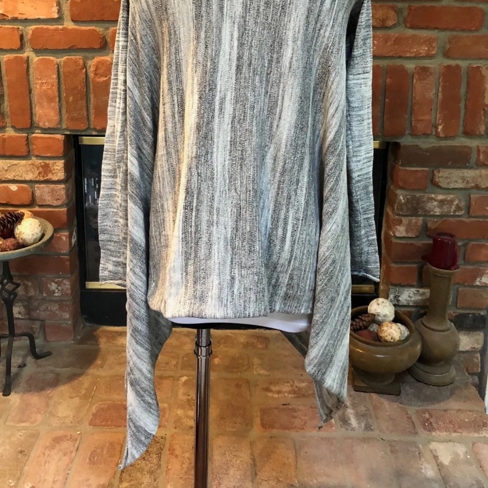 Boho Chic Gray/S Draping Soft Layering Open Cardi… - image 8